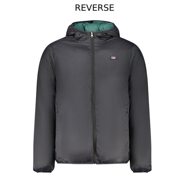 Norway 1963 Black Polyester Men's Reversible Jacket