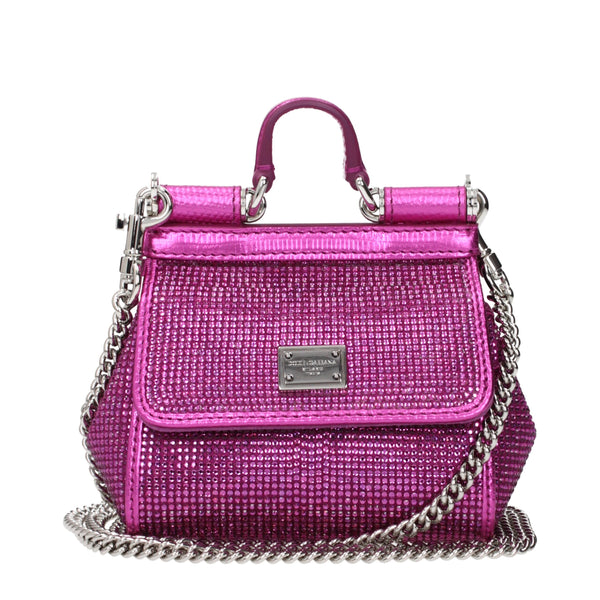 Dolce & Gabbana Pink Satin Handbag