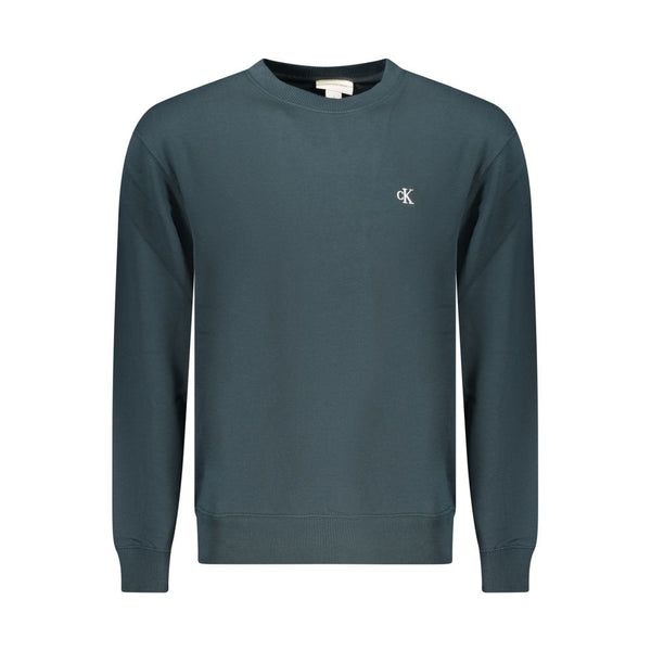 Calvin Klein Blue Cotton Men Sweatshirt