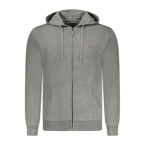 Norway 1963 Grigio Poliammide Mens Cardigan
