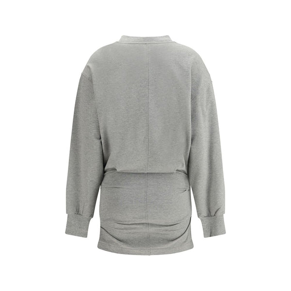 The Attico Gray Cotton Casual Dress