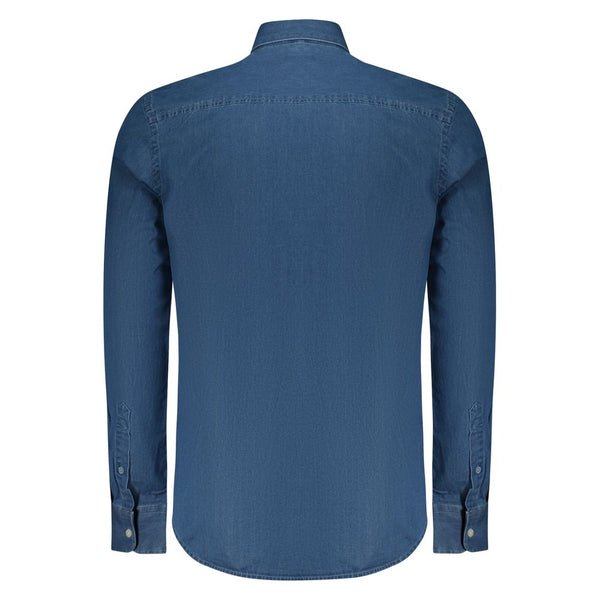 North Sails Blue Cotton Men Shirt