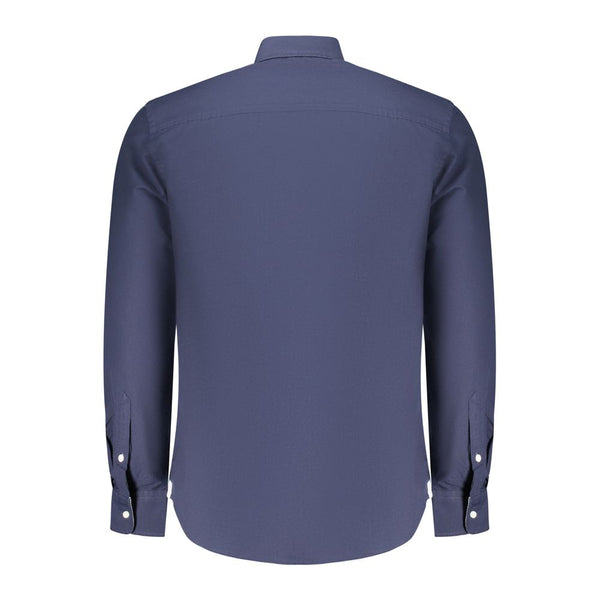 North Sails Blu Cotton Men Shirt