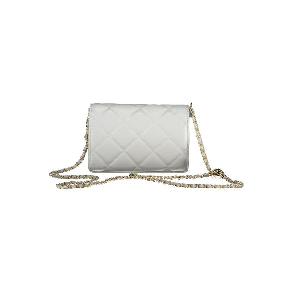 Mario Valentino Gray Polyurethane Women's Bag With Adjustable Chain Strap