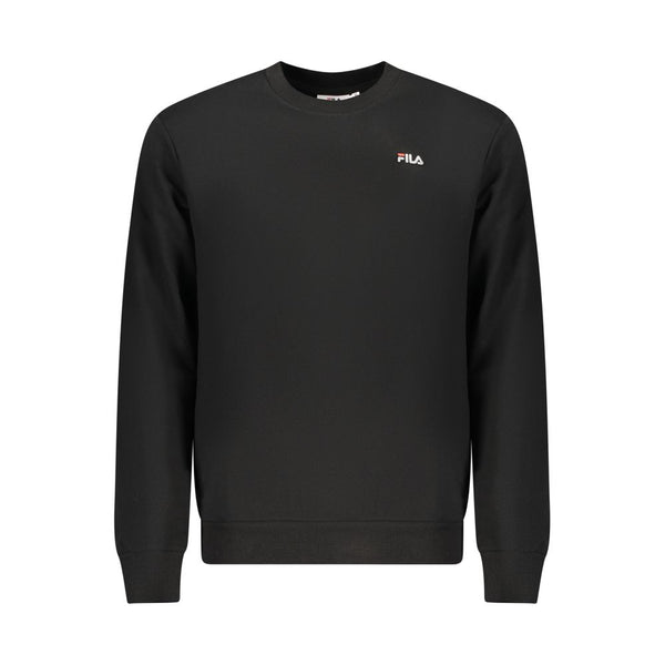 Fila Black Organic Cotton Men Sweatshirt