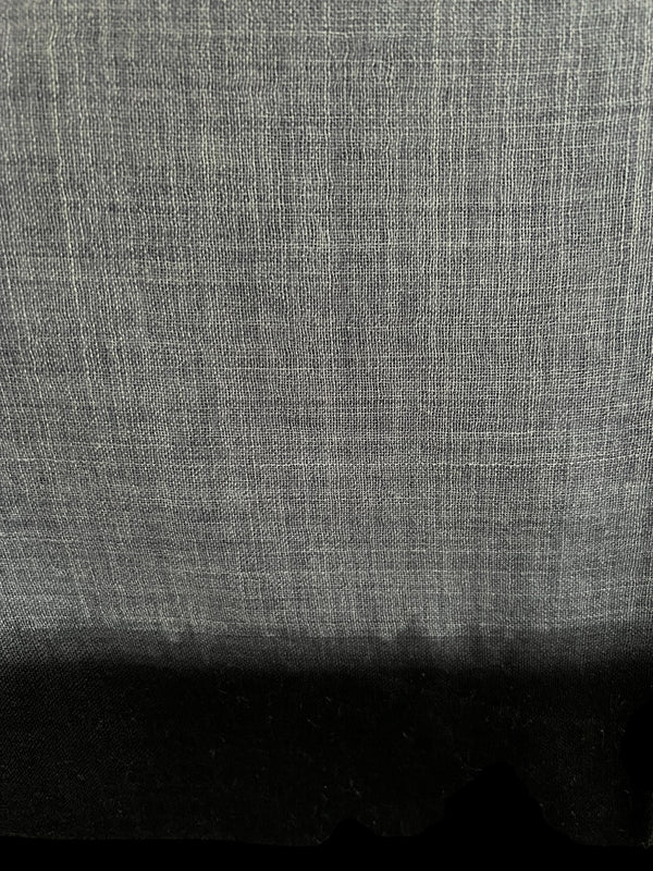 THE GRAY CRAB Gray with Black Border Ombre- Silk Wool - Scarf