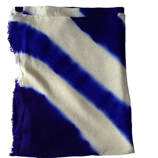 Blue & White Gauze  - Scarf