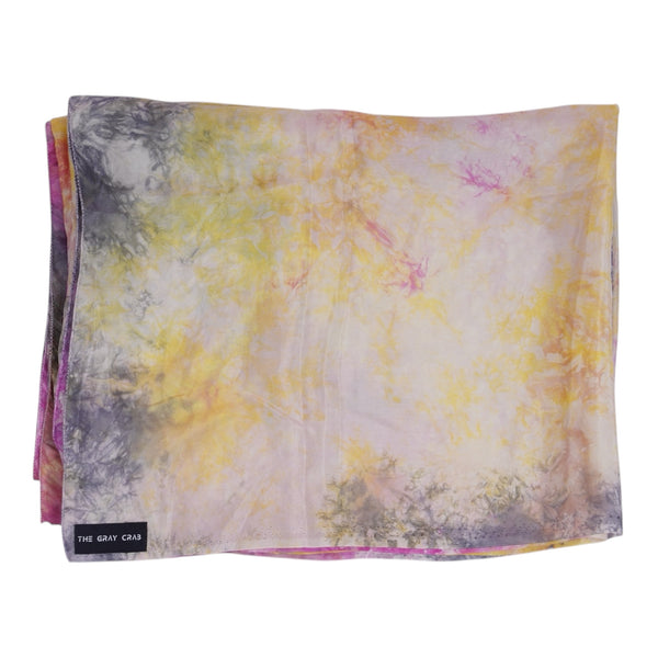THE GRAY CRAB Aurora Bloom Silk Scarf