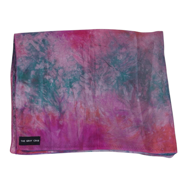 THE GRAY CRAB Sunset Bloom Silk Scarf