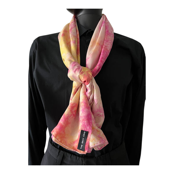 THE GRAY CRAB Sunset Glow Silk Scarf