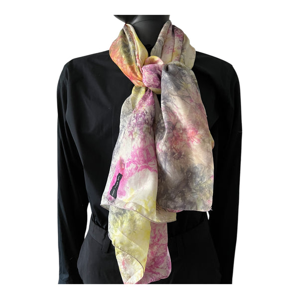 THE GRAY CRAB Aurora Bloom Silk Scarf