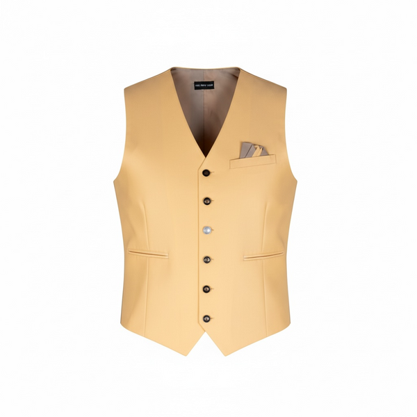 THE GRAY CRAB Golden Sand Hue Silk Vest